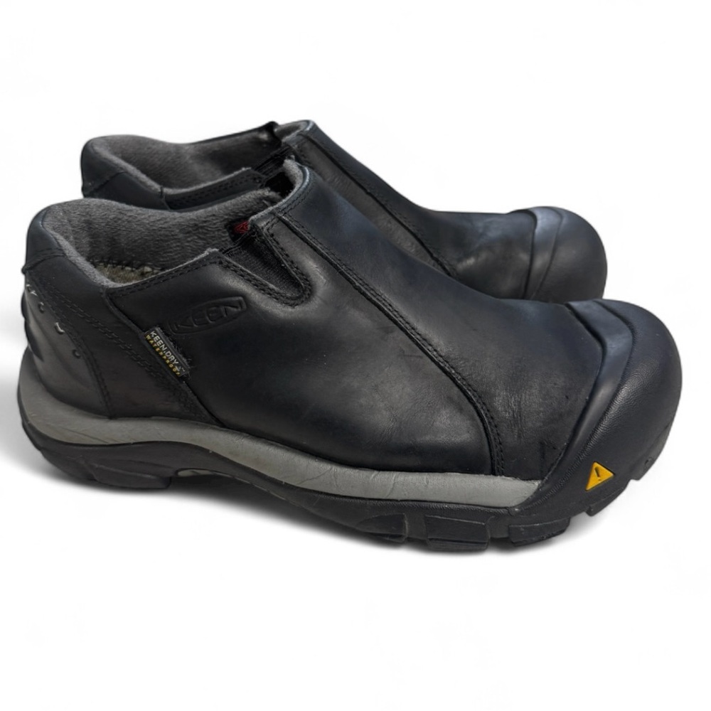 KEEN Brixen Waterproof Low Men's Black Slip-on Shoes Size 8 - Picture 2 of 10